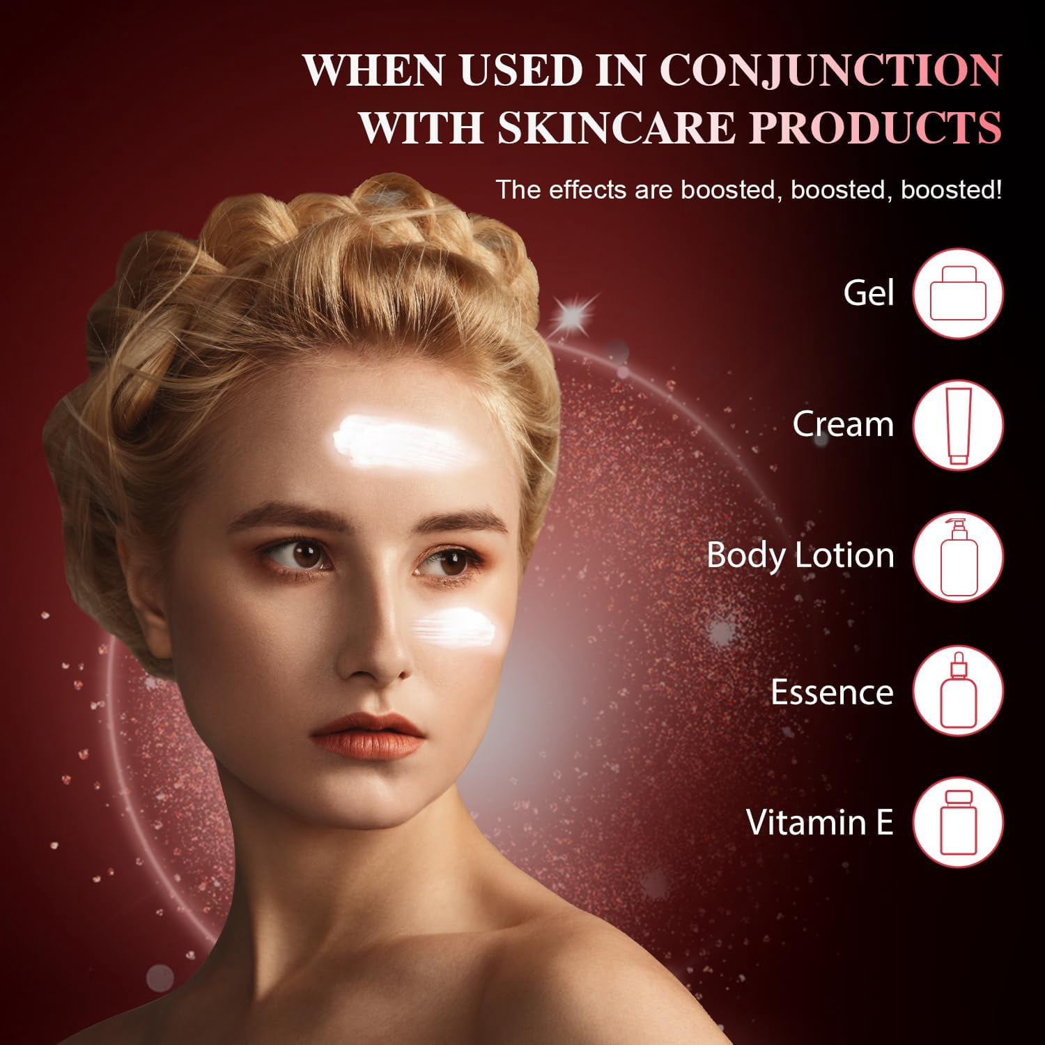 Facial Massager Red-Light-Therapy-for-Face, Neck Skin- Face WanFacial Massager Red-Light-Therapy-for-Face