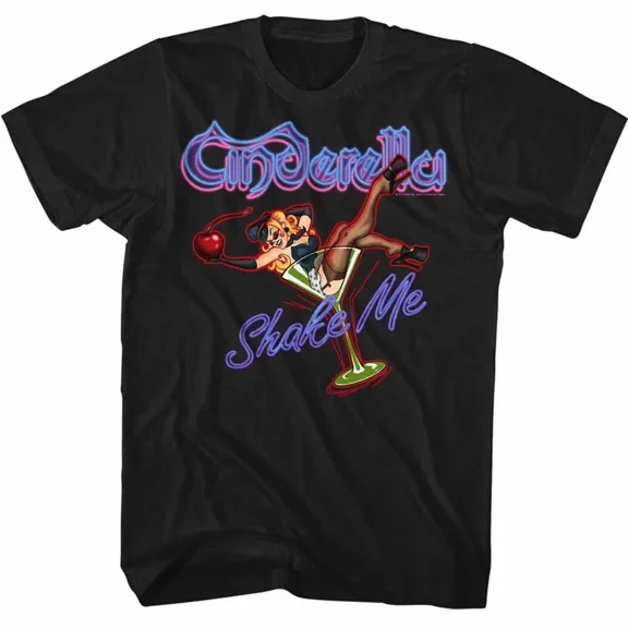 Reprint Rare Cinderella Shake Me Music Shirt