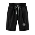 thumbnail image 2 of AXXD Black Linen Shorts for Women Casual Summer Shorts Printing Elastic Waist 5-inch Pants Drawstring 5-inch Shorts Mother's Day, 2 of 6