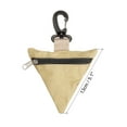 thumbnail image 2 of Uxcell Coin Purse Outdoor Triangle Wrist Bag Small Changes Wallet Case, Khaki, 2 of 5