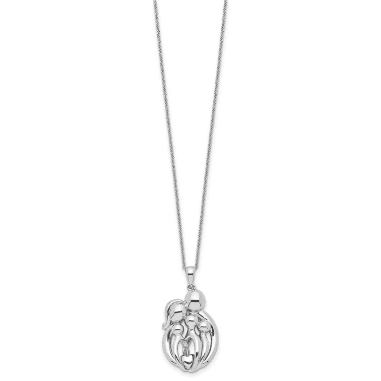 Sentimental Expressions Sterling Silver Rhodium-plated