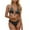 Black, variant on UTSJKR Women's Conservative Solid Color Sexy 2-Piece Bikini Swimsuit Set with Mesh Skirt & Built-in Padded Bra (Wireless), 3 Pieces in Total Black L