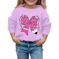 thumbnail image 1 of Chandail en Molleton Garçon Manches Longues Imprimé Col Rond Mignon Chandail Décontracté Vêtements d'Hiver pour Filles 3-4 Ans, 1 of 4