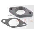 thumbnail image 3 of AJP Distributors Replacement Upgrade Universal 2-Bolt 35mm 38mm Turbo Charger Exhaust Manifold Mild Steel External Wastegate Adapter Flange Dump Pipe Tube + Aluminum Crush Gasket, 3 of 4
