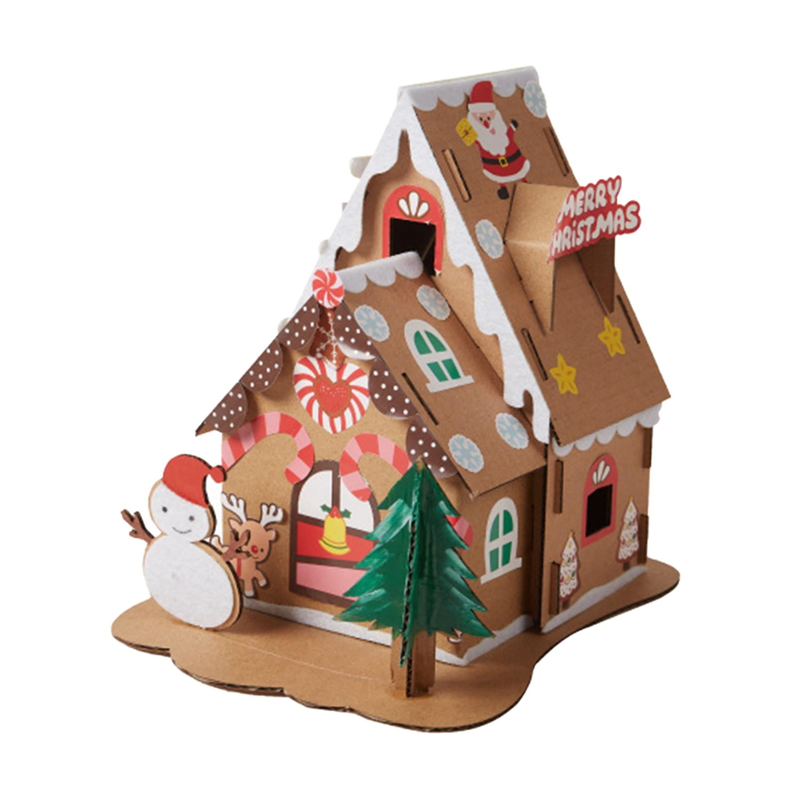 Coloring House Cardboard - Cardboard Playhouse For Kids - Paper Toys Making - Crisp KT Board, Cultivate Hands-on Ability, Concentration, Patience And Imagination, For Christmas