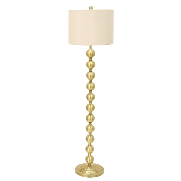 59" Stacked Ball Floor Lamp Made of Steel in Multiple Finishes - Walmart.com