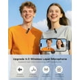 thumbnail image 2 of Mini Microphone for iPhone - Lavalier Bluetooth Microphone for Video Recording, 2 Pack Noise Reduction Clip-on Mini Lapel Mic for Tiktok YouTube Vlog Lives Podcast(iPhone 14 & Below), 2 of 6