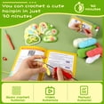 thumbnail image 3 of DIY Hairpin Non-Finished Material Package Knitting Tool Knitting Crochet Hook for Beginners with Step-By-Step Instructions Craft, 3 of 7