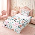 thumbnail image 3 of Manfei Kawaii Axolotl Twin Sheets 3pcs,Floral Animal Bedding,1 Flat Sheet,1 Fitted Sheet and 1 Pillowcase, 3 of 6