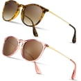thumbnail image 1 of EcoNesxp Lunettes de Soleil Rondes Rétro Classiques style designer vintage Unisexe Technologie Intelligente Mode Tendance, 1 of 5