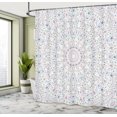 thumbnail image 4 of Ambesonne Boho Hippie Shower Curtain, Circular Concentric, 69"Wx70"L, Multicolor, 4 of 4