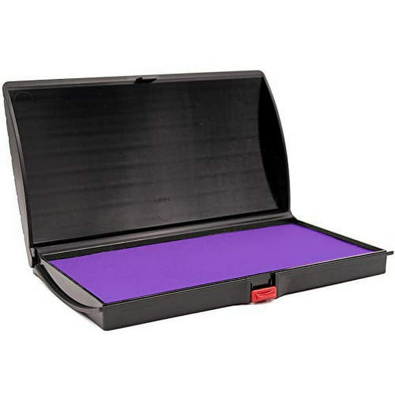Large Premium Purple Ink Stamp Pad - 3" by 6" - Quality Felt Pad