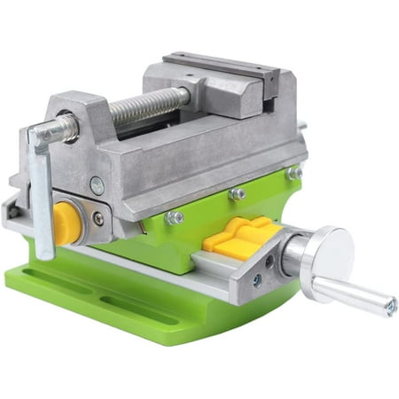 

FETCOI Cross Slide Mill Drill Press Milling Vise 2 Way X- Y Compound Vise Crossed Flat Vise for Drilling