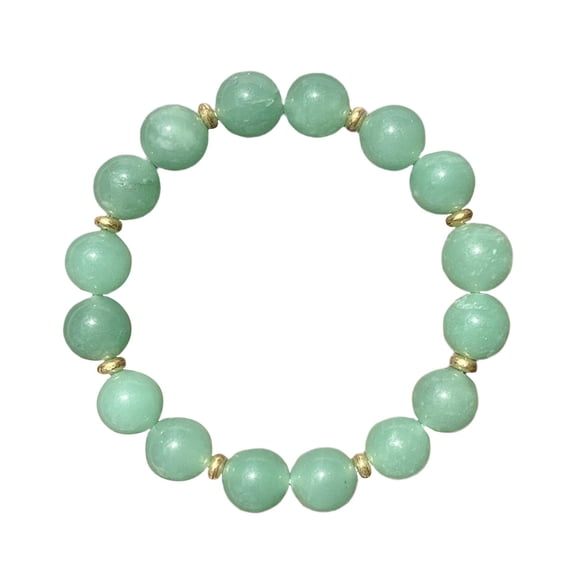 10mm Natural Cordierite Gemstone Stretch Bracelet - Round Beaded Unisex Healing Jewelry - 7" Adjustable Rock Stone Beads for Women & Men