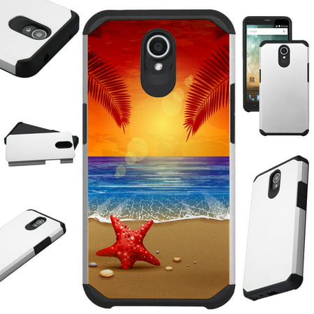 For Alcatel idealXTRA | 1X Evolve (2018) | TCL LX Phone Case Hybrid Fusion Cover (Sunset