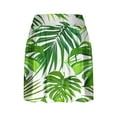 thumbnail image 4 of Feancey Skorts for Women Dressy Casual Palm Tree Print Tennis Skirts Summer High Waisted Stretch Golf Skirt 2025 Trendy Athletic Skorts Green M, 4 of 5