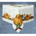 thumbnail image 5 of Autumn Medley Rectangle Tablecloth Damask 60 x 144 Multi-Color Thanksgiving Pumpkin for Fall, 5 of 7