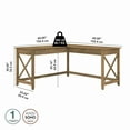 thumbnail image 4 of Bureau en L Key West de Bush Furniture, pin vieilli, 4 of 4