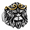 Gold Silver, variant on BQJ Men's Beast Face Monkey Head Ring Stainless Steel Gothic Biker Statement Ring, Curled Brow Tusk Detail, Gold Silver Brow Options, Concert Party Halloween Ring, Gift for Him, US Sizes 7-13
