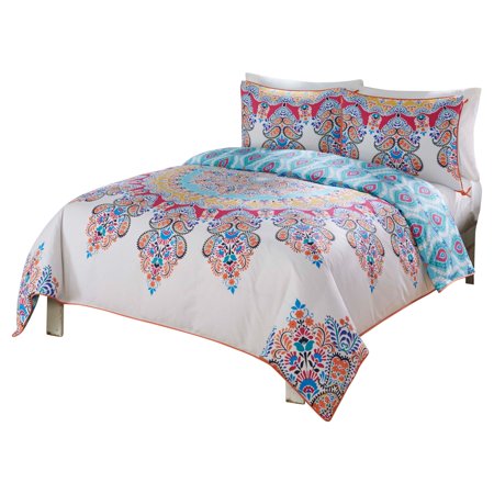 Boho Boutique Gypsy Rose 3 Piece Reversible Comforter Set By Boho