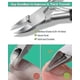 thumbnail image 1 of Toenail Clippers For Thick Nails And Ingrown Nails For Seniors - Stainless Steel Soft Grip Nail Clippers With Nail File, 1 of 2