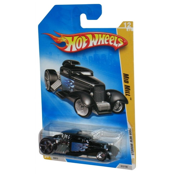 Hot Wheels 2009 New Models 12/42 Black Mid Mill Die-Cast Toy Car 012/190