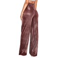 thumbnail image 4 of WILLBEST Pantalones Casuales para Mujer Omens con Lentejuelas Brillantes, Cintura Alta, Acampanados y Elásticos para el Hogar para Un Estilo y Comodidad Sin Esfuerzo. Grande, 4 of 5
