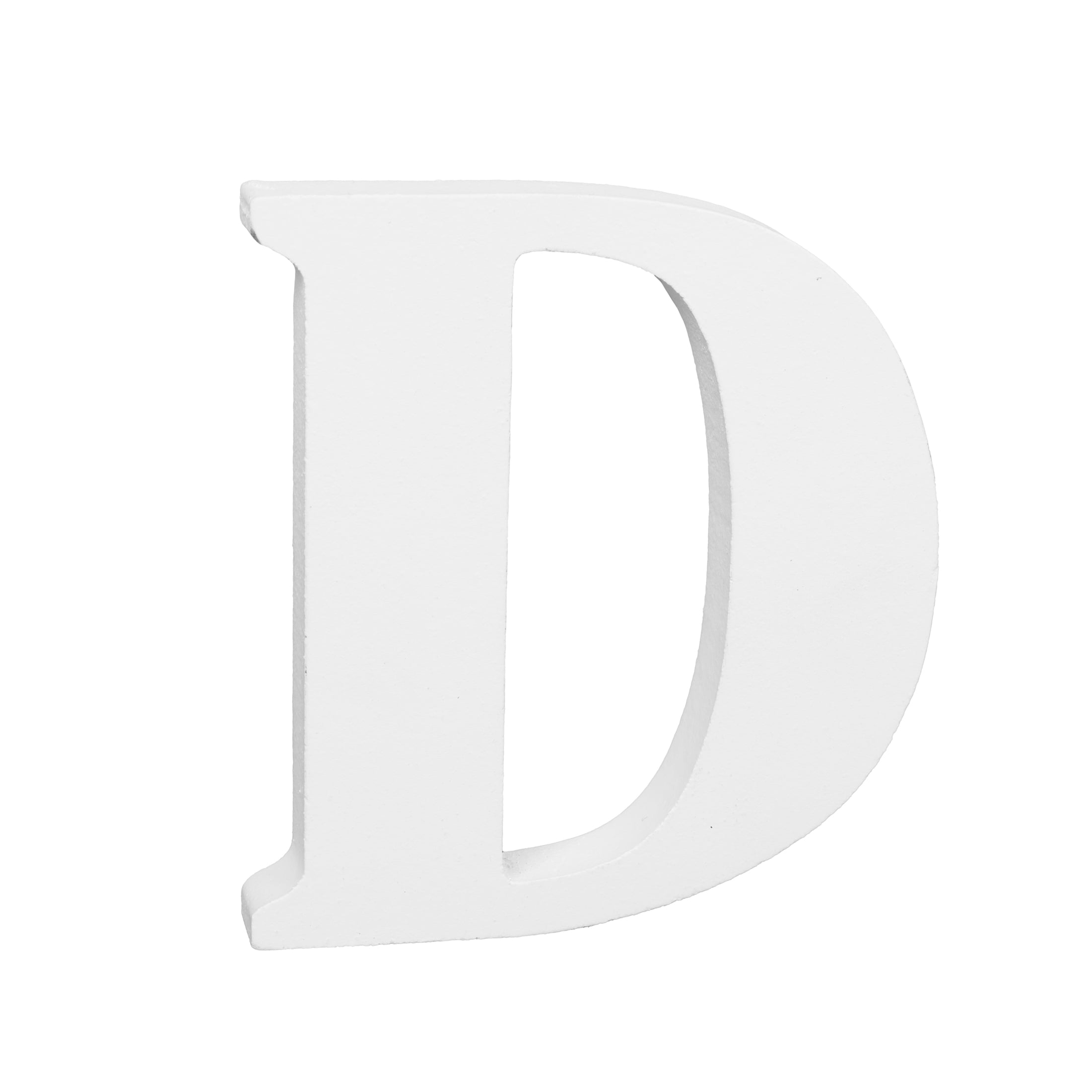 (3 pack) Cousin DIY 3" White Wood Letter "D"
