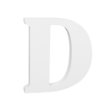 Hello Hobby 3" White Wood Letter "D"