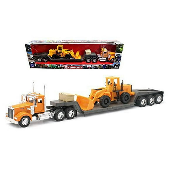 NewRay 1:32 Scale Kenworth W900 LOWBOY Construction Tractor Truck Trailer 10623