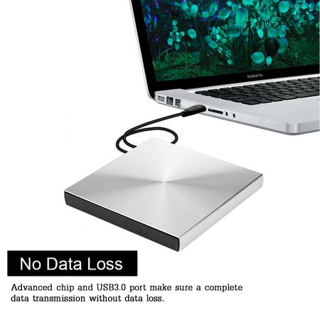 USB 3.0 DVD Drive,5Gbps Data Transmission External DVD Burner Multi-level Protection Pop-up USB 3.0 DVD Drive, CD