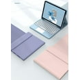thumbnail image 2 of REQO iPad 9th/8th/7th Generation Keyboard Case with Touchpad and Pencil Holder, Round Keys Detachable Trackpad Keyboard for iPad9/iPad8/iPad7/Air3/Pro10.5, Teal, 2 of 8