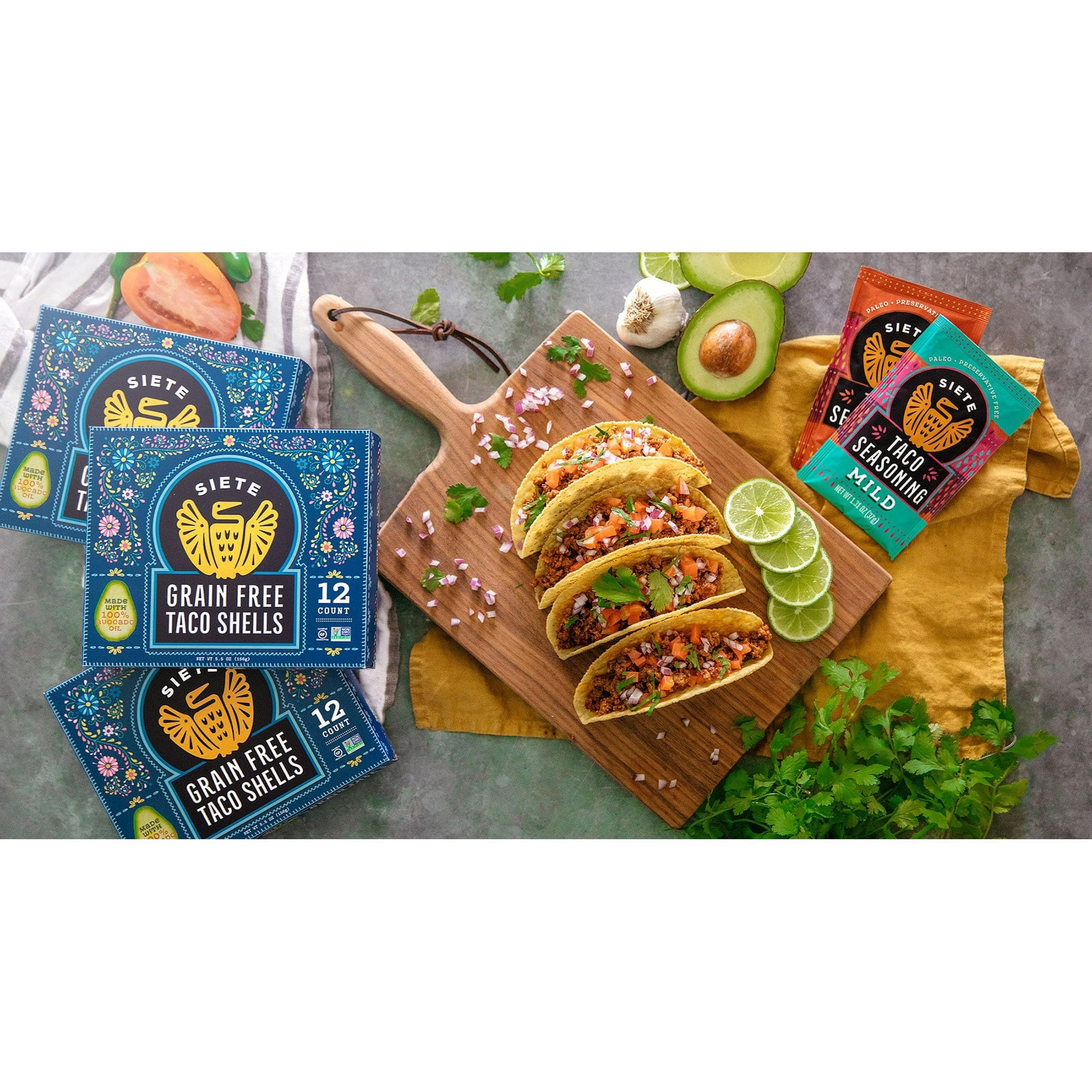 Siete Mild Taco Seasoning Mixed Spice 1.31 oz Packet (Pack of 10)