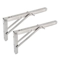 thumbnail image 2 of Folding Shelf Brackets, L Brackets Durable With 2pcs For Most People For Boats Yachts, Front Desks, 2 of 8