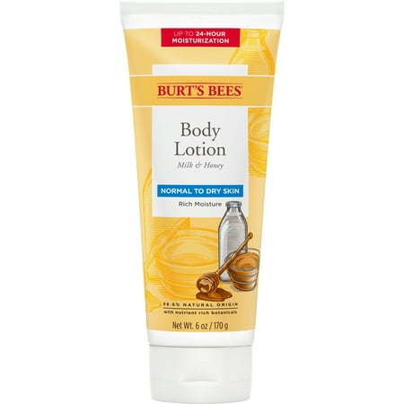 Burt's Bees Milk & Honey Body Lotion, Normal To Dry Skin - 6 (Best Lotion For Normal Skin)