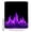 Purple, variant on Abstract Green Flame Bathroom Shower Curtains with 12 Hooks Polyester Waterproof Shower Curtain for Stalls and Bathtubs Flickering Fire Pattern Black Decorative Bathroom Privacy Curtain 36x72 Inches
