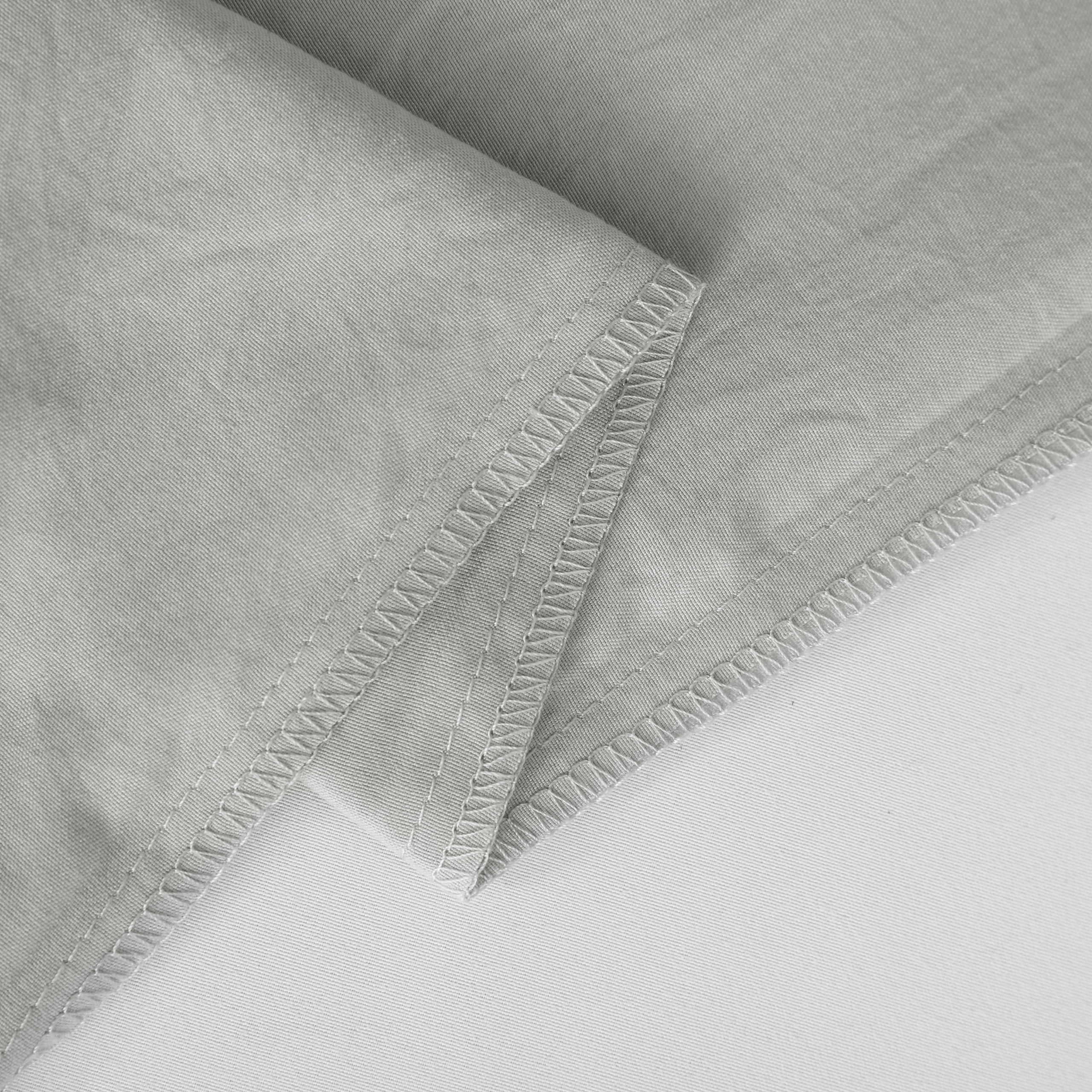 Organictune 4 Piece Microfiber Toddler Bedding Set, Breathable Crib Sheet Set for Boys and Girls, Includes Quilted Comforter, Flat Top Sheet, Fitted Sheet, Envelope Pillowcase, Light Gray