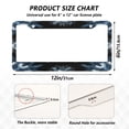 thumbnail image 7 of Aluminum License Plate Frame 2 Pack Car Exterior Accessory Car Tag Holder for Front Rear Plates Cars Decor Explosion Of Blue Ink, 7 of 7
