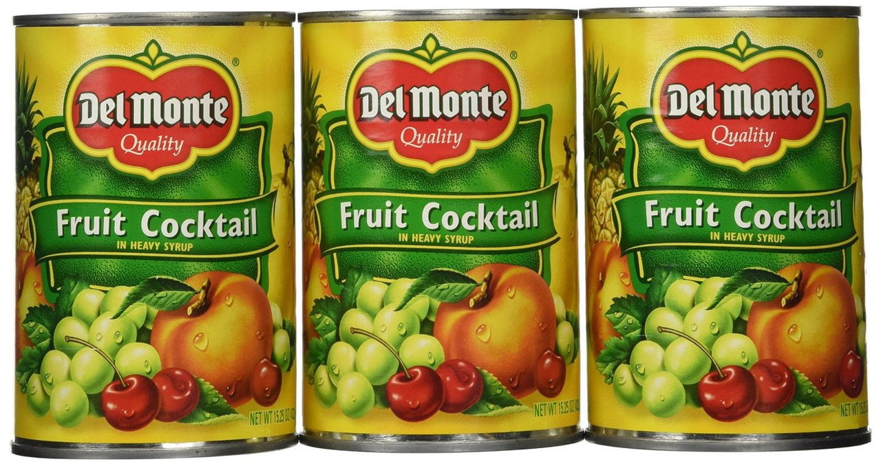 Del Monte Canned Fruit Cocktail in Heavy Syrup, 15.25 Ounce (Pack of 12
