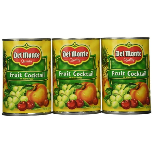 12 PACKS Del Monte Classic Fruit Cocktail in Heavy Syrup 15.25 Oz