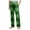Green, variant on Cargo Sweatpants For Girls Girl's Casual Elastic Waist Zip Up Denim Pants Straight Leg Cargo Jeans with Pocket Baggy Cargo Pants