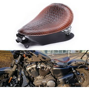 Bobber Motorcycle Solo Seat Brown Spring Brown Bracket Base Set Compatible with Honda Shadow Spirit ACE VT 1100 750