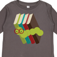 thumbnail image 4 of Inktastic Bookworm Books Reading Boys or Girls Long Sleeve Toddler T-Shirt, 4 of 5