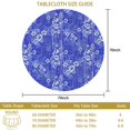 thumbnail image 3 of Pioneer Flower Floral Print Pattern Round Tablecloth 60 X 60 Inch, Wrinkle Resistant Wipeable Table Cloth for Kitchen Dining Picnic Patio Party, 3 of 6
