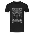 thumbnail image 1 of Deadly Tarot - Camiseta The Hierophant Jaspeado para Hombre (Negro, Blanco), 1 of 2