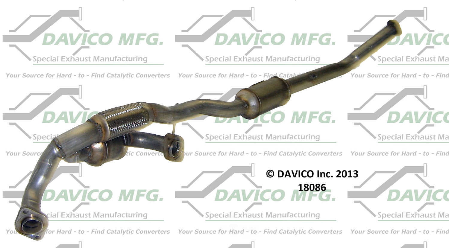 Davico Mfg Catalytic Converter P/N:18086 Fits select: 1999-2001 TOYOTA SIENNA