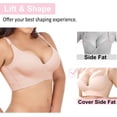 thumbnail image 3 of SMZ Fashion Deep Cup Bra Hides Back Fat Full Back Coverage Bra with Shapewear Incorporated Plus Size Push Up Sports Bra, 3 of 6