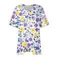 thumbnail image 3 of Camisas de Manga Larga para las Mujeres Cuello Redondo Impreso de Ajuste Suelto, Top de Moda de Verano Sexy para el Uso Diario, 3 of 7