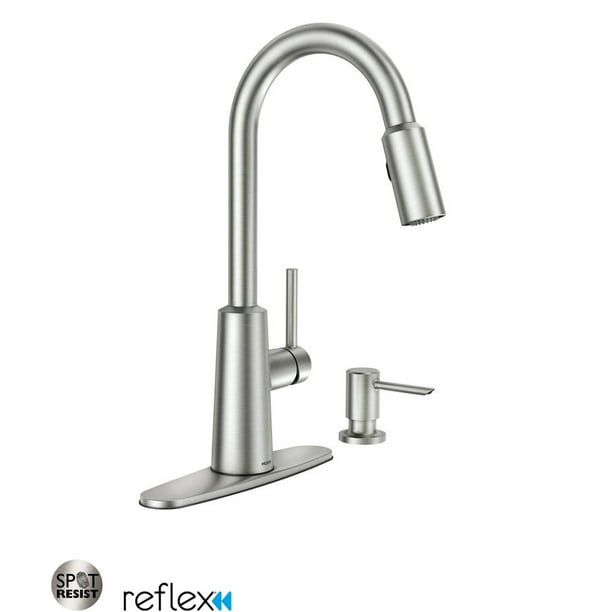 Moen 87066 Nori Pullout Spray High Arc Kitchen Faucet Walmart