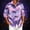 Purple #007, variant on Halloween Shirts for Men Castle Candy Breathable Long Sleeve Fall Shirt Witch Hat Graphic Loose Fit Henley Scary Fashion Costumes XL